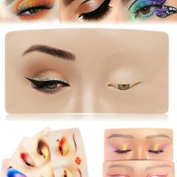 Professional Makeup Practice Face Board, face dummy for makeup practice Hair Extension-image-75