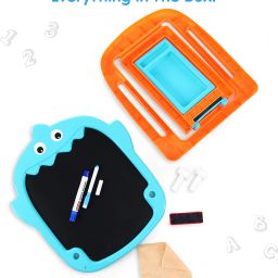 intelliskills Double-Sided Adjustable Chalk & Easel Board With Magnetic Marker for Kids, 2+Yrs image 2