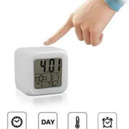 fixoria Digital White Clock image 2