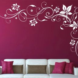 Latest Large Size Flower Wall Design Stencils for Wall Painting (58 x 86 Inch) KDS80001 Wall stencil Stencil-25