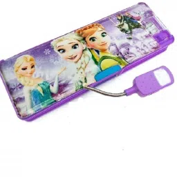 Frozen LED Light Pencil Box Open Double Side frozen Art Plastic Pencil Box-picture-13