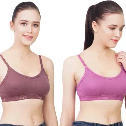 Pack of 2 Women Sports Non Padded Bra-image-34