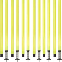 6 Pc Slalom Pole With Spring Loaded Spikes for Football Training for Unise Two Piece Agility Pole-image-66
