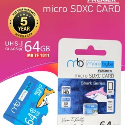 MOREBYTE MBTF1011 64GB Blue 64 GB MicroSD Card Class 10 140 MB/s Memory Card Compatible with Mobile image 4