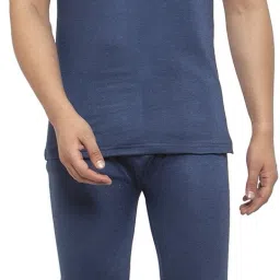 UZARUS Soft and Comfortable Winterwear Mens Half Sleeves V-Neck Vest and Trouser Innerwear Men Top - Pyjama Set Thermal-image-46