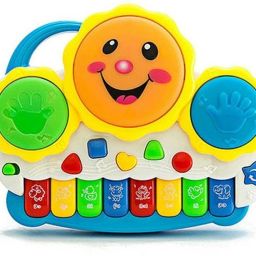 Drum Keyboard Piano Musical Toy with Flashing Light and Animal Sounds for Kids-image-26