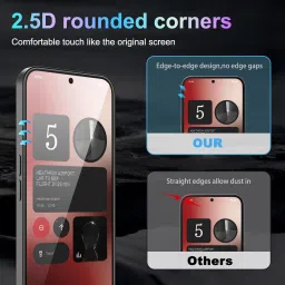 XTRENGTH Edge To Edge Tempered Glass for CMF Phone 1, CMF 1, with Easy Installation Kit image 3