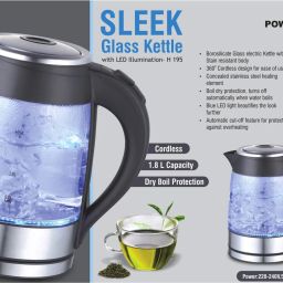 SLEEK GLASS KETTLE Electric Kettle-image-76