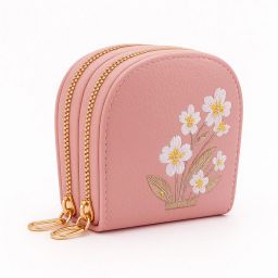 Women Pink Artificial Leather RFID Wallet-image-86