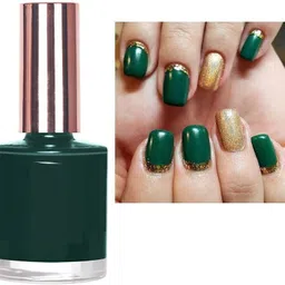 gabbu High-Shine Long Lasting Non Toxic Professional Nail Polish Green dark green-picture-42