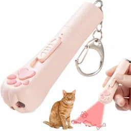 Interactive Pet Laser Pointer with Patterns Fish Mouse Claw Plastic Training Aid For Cat-103