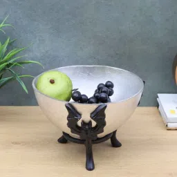 amaya decors Black & Silver Bowl Fruits Platter-picture-10