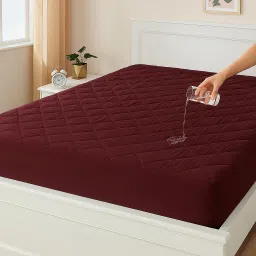 Fitted King Size Breathable, Stretchable, Waterproof Mattress Cover-17