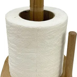 Kitchen Tissue Roll Holder Toilet Paper Roll Holder for Home Hotels & Offices Wooden Toilet Paper Holder-image-74