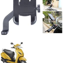 Mirror Fitting Metal Mobile Holder For Honda Activa 5G Bike Mobile Holder-2