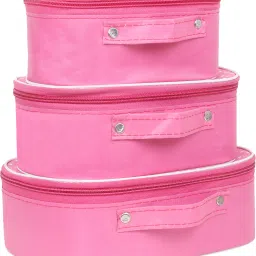 Set of 3 Multi-purpose supreme quality Makeup box Storage cases, Cosmetics box, Vanity box, Spacious interior Vanity Box-4