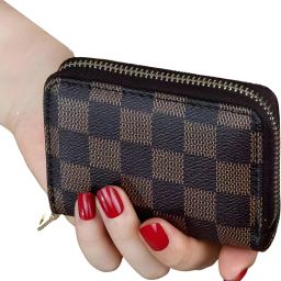Women Casual Brown Fabric Card Holder-image-23