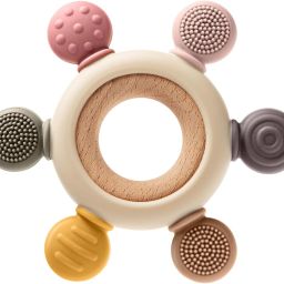 Teething Toys for Babies, Baby Teethers Toy Ring Silicon, Grasping Toy Teether-image-70