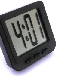 Digital Black Clock-22