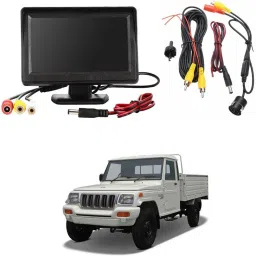 4.3inch Display + Parking Camera for Bolero Pickup (2008 to 2011) Black LCD-image-17