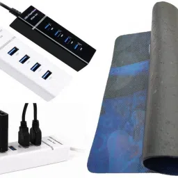 ANJO USB Keyboard-Wireless Mouse-Pad-3.0 USB Hub-Cleaner-OTG M & C Type 2 in 1 Combo Set image 5