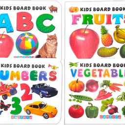 KIDS PRE SCHOOL EARLY LEARNING ALPHABETS (ABC), NUMBERS (123), FRUITS & VEGETABLES PICTURE BOOKS (Size- 11 CM X 9 CM)-11