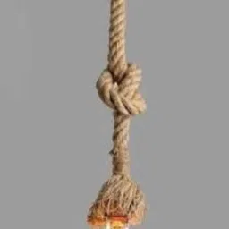 0001 Chain Jute Light Hanging Chain Rod-35