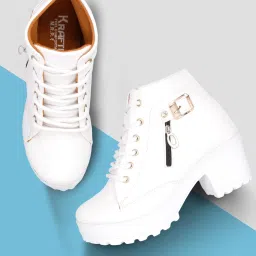 New Stylish Girls/Women/Ladies High Heel Fashionble Comfortable Women Casual Boots For Women/Girls Out Door Ankle Length Boot Shoe For Women/Girls and Boot for Women/Girl's Boots For Women-picture-9