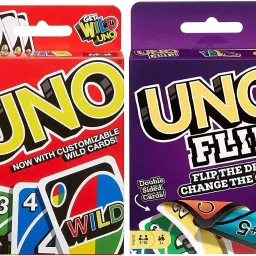 UNO Original vs UNO Flip Card Games Classic Colour & Number Matching(Combo of 2)-11