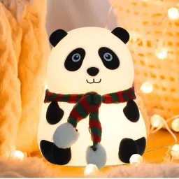 Adorable Silicone Cute Panda 7-Color LED Changing Lamp Rechargeable Night Light Table Lamp-picture-16