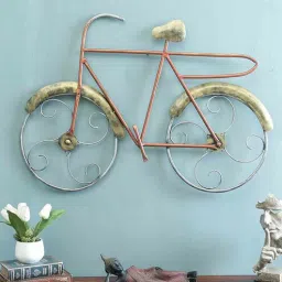 ons interior industry Iron Cycle Wall Art In Multicolour-picture-37