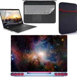 SDM nature wallpaper 4 in 1 combo pack with laptop skin sticker decal, laptop sleeve pouch, key guard, Screen protector all are laptop 15.6 inch Combo Set vinyl Laptop Decal 15.6 Combo Set 190 Combo Set-image-92