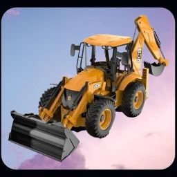 Wlco-2 IN 1 Unbreakable Pull Back JCB Truck Vehicle Toy For Kids-image-68