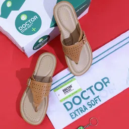 doctor extra soft Flat Memory Foam Slippers/FlipFlops Comfortable Sandals Adjustable Strap Women Slippers-picture-46