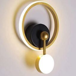 Stello Halo Ring LED Wall Light with Gold Accents-picture-35