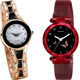 analogue wrist watches for men watches gift | gift for men | latest watches Analog Watch - For Men Elegant Rose Gold Black Piyush & Magnet New HB Red Piyush-image-77