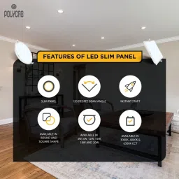 Polycab 15W Scintillate 3-in-1 Color Changing LED Panel Light Recessed Ceiling Lamp image 4