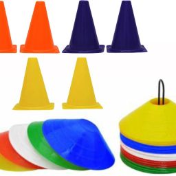 Sports & Fitness Best Sports Training Kit of 10 Space Markers + 6 Cone Markers 6 inches High Football & Fitness Kit-image-39