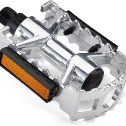 50009 Bicycle Cycle Cycling SILVER Alloy Pedals 9/16" MTB Road Lightweight 340gms Pedal-image-51