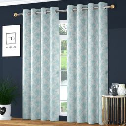 243.84 cm (8 ft) Jacquard Room Darkening Shower Curtain (Pack Of 2)-image-71
