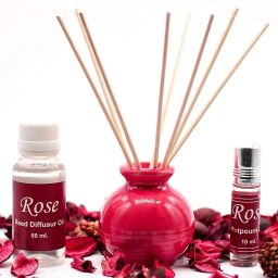 rose Aroma Oil, Potpourri, Fridge Freshener, Spray, Diffuser Set, Automatic Spray, Blocks, Refill-14