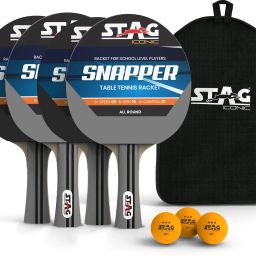 Snapper Series Table Tennis (T.T) PlaySet Grey, Black Table Tennis Racquet-image-73
