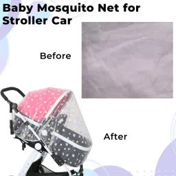 bembika Nylon Kids Washable Baby Stroller Mosquito Net The Ultimate Mosquito Net for Kids Baby Strollers Net Mosquito Net image 2