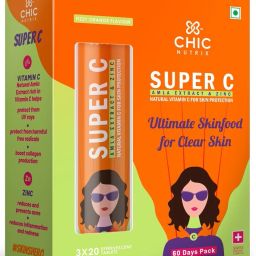 Super C - Vitamin C Effervescent - 1000mg Amla, Zinc - Immunity & Skin Protection-20