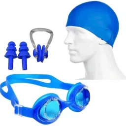 swimming kit with cap, goggle, 2 pair ear plugs and 1 nose clip combo Swimming Kit-29