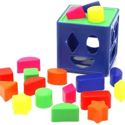 dorytoys Shape Sorting Cube With 18 Shape And Different Color-CUBE BLUE-117 image 5