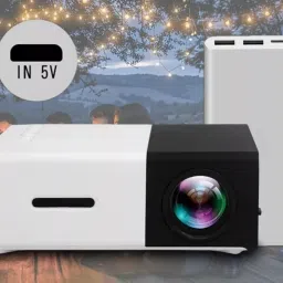 VOLTegIC Entertainment 400LM LED Projector Remote Controller 400 lm LED Corded & Cordless Portable Projector-45