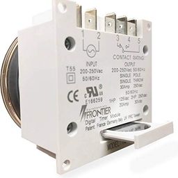 EuroControls Frontier TM619-2 30 Amps Digital Programmable Timer 5 Pin Volt-Free Countdown Program Replaceable Battery X2 Voltage Circuit - ABS (White and Grey) image 3