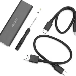 Tobo M.2 MVMe Portable SSD Enclosure Support Windows/MAC OS/Linux/Android (Black). 2.5 inch USB 3.1 GEN2 To PCI-E GEN3x 2 SSD Enclosure image 5