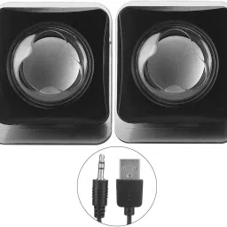 TERABYTE Speaker Portable Mini USB2.0 Desktop Laptop Computer 2 W Laptop/Desktop Speaker-47